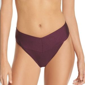 NWOTs TED BAKER • High Waisted Wrap Maroon Bottoms